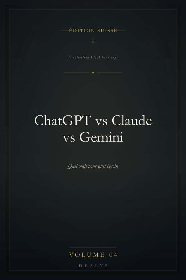 Couverture Vol. 4 — ChatGPT vs Claude vs Gemini — Édition suisse