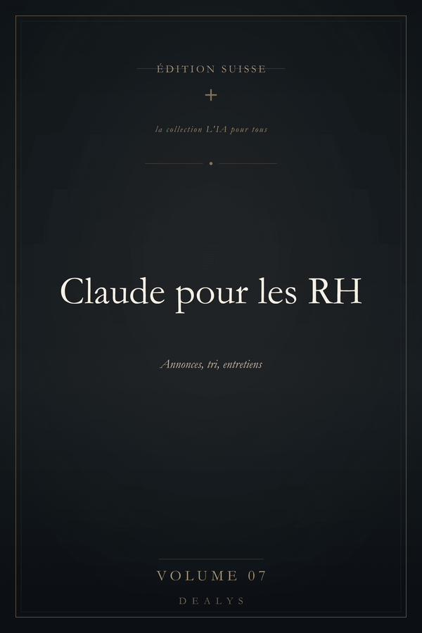 Couverture Vol. 7 — Claude pour les RH — Édition suisse