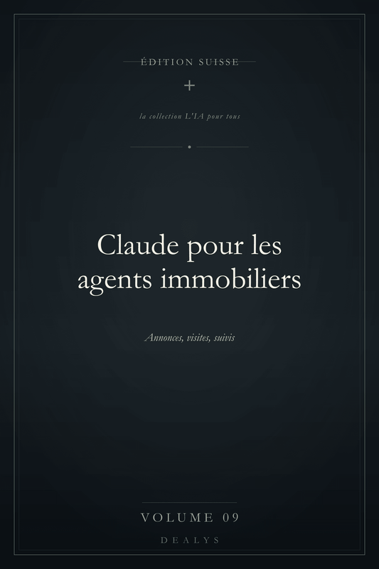 Couverture Vol. 9 — Claude pour les agents immobiliers — Édition suisse