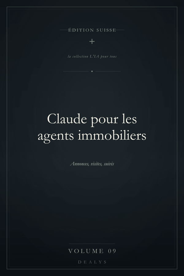 Couverture Vol. 9 — Claude pour les agents immobiliers — Édition suisse