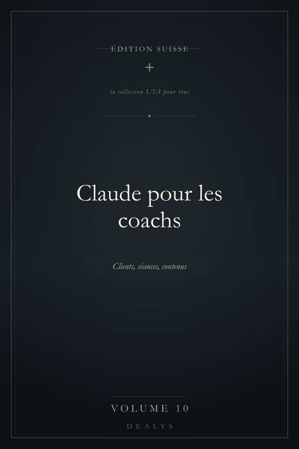 Couverture Vol. 10 — Claude pour les coachs — Édition suisse