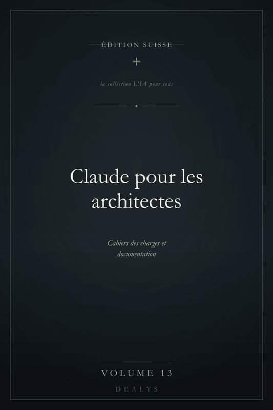 Couverture Vol. 13 — Claude pour les architectes — Édition suisse