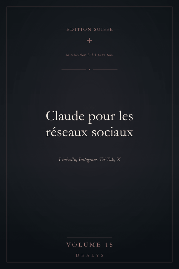 Couverture Vol. 15 — Claude pour les réseaux sociaux — Édition suisse