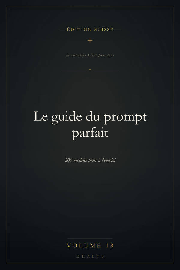 Couverture Vol. 18 — Le guide du prompt parfait — Édition suisse