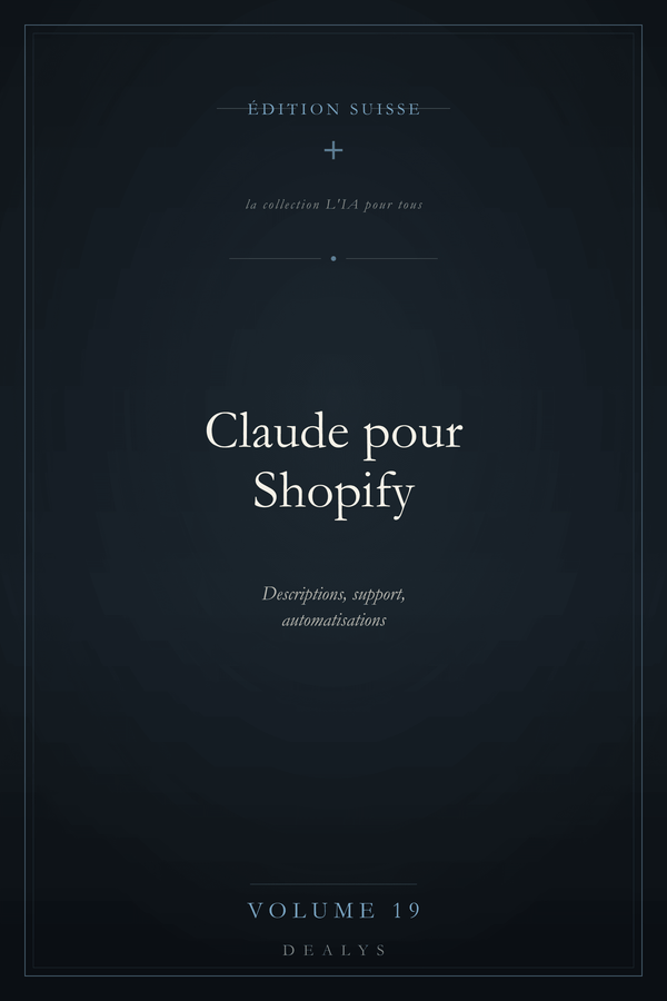 Couverture Vol. 19 — Claude pour Shopify — Édition suisse