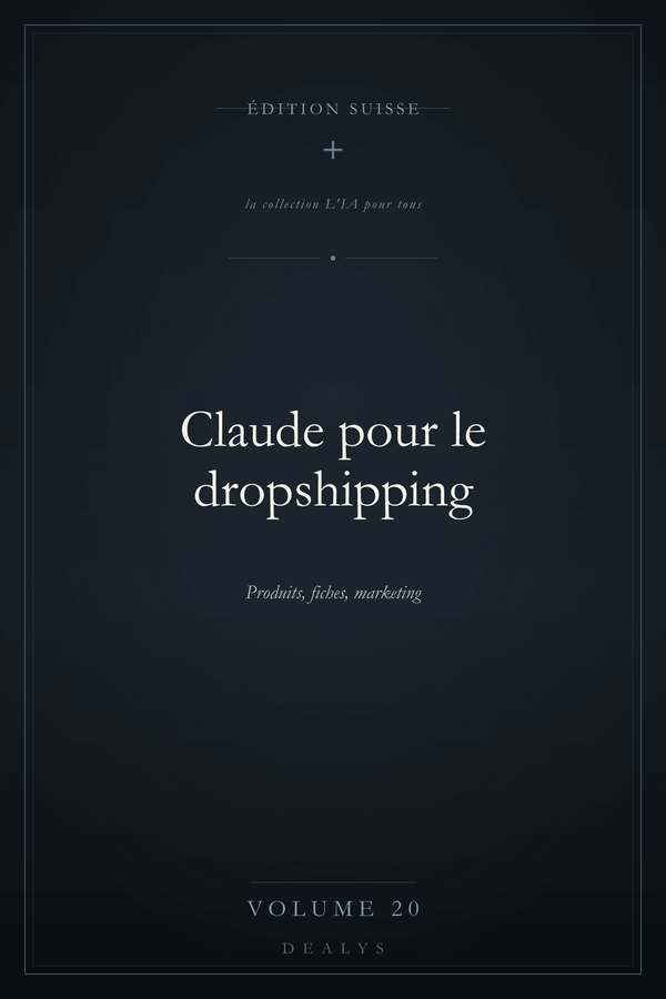 Couverture Vol. 20 — Claude pour le dropshipping — Édition suisse
