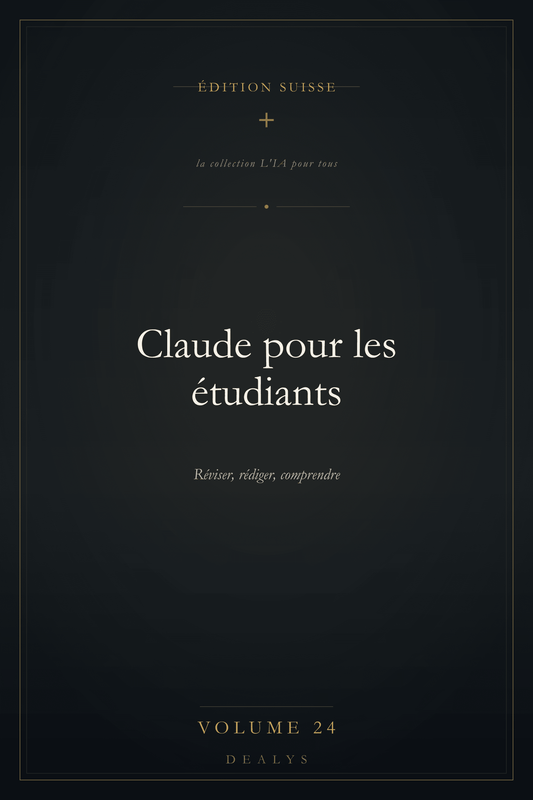 Couverture Vol. 24 — Claude pour les étudiants — Édition suisse