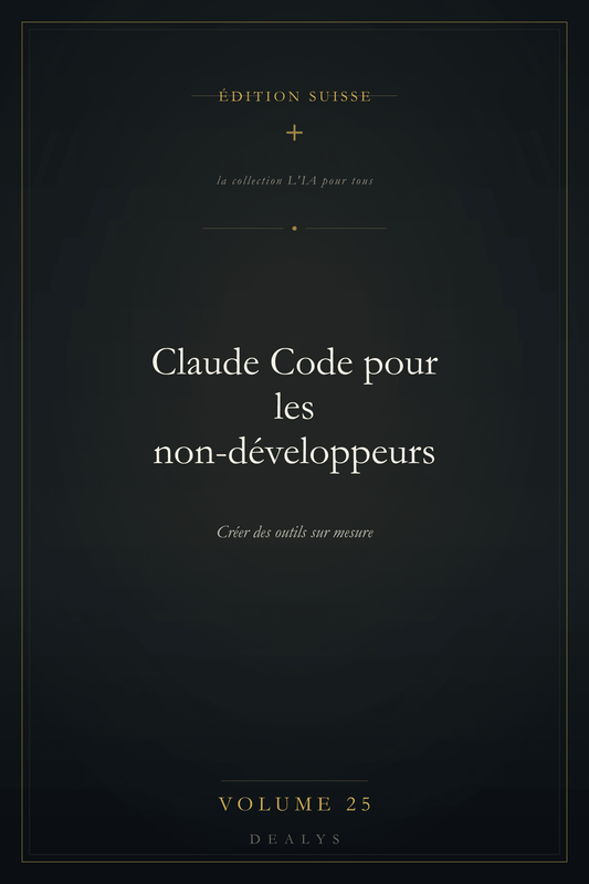 Couverture Vol. 25 — Claude Code pour les non-développeurs — Édition suisse
